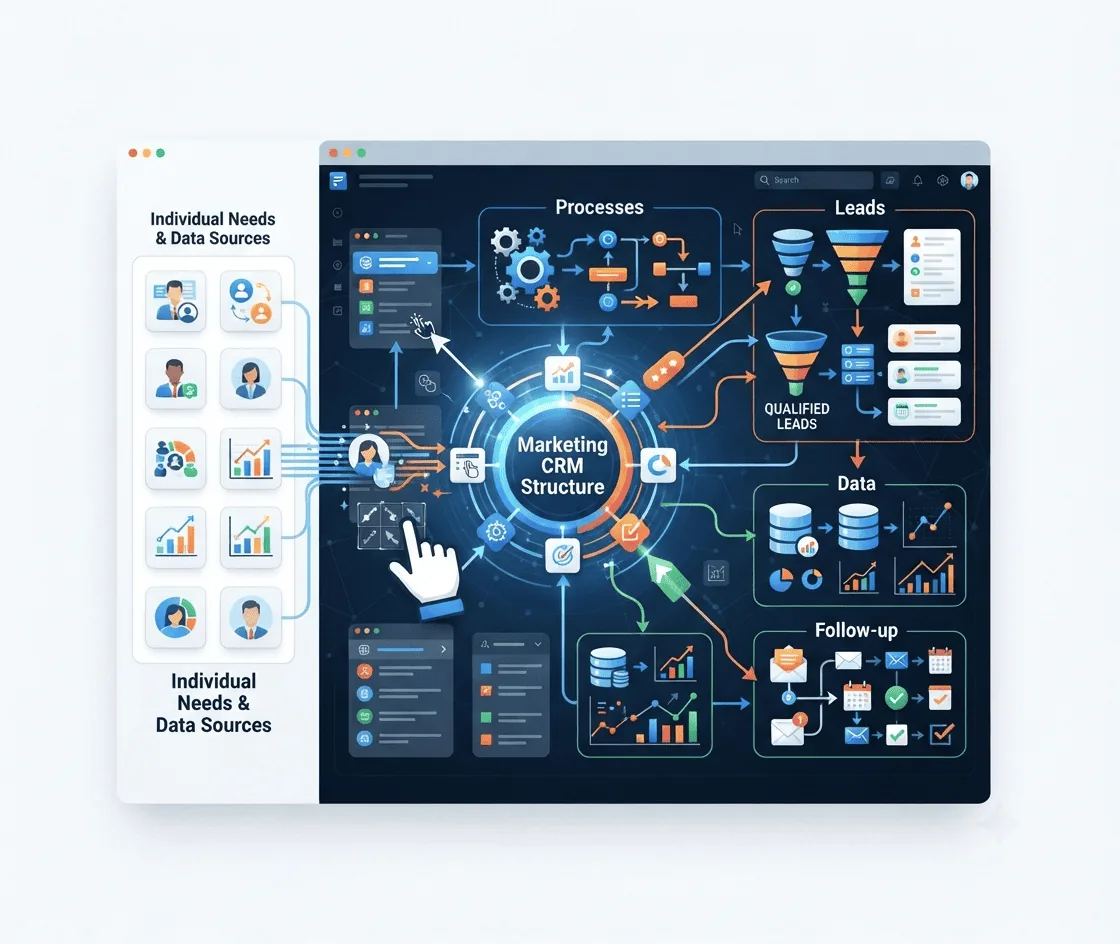 پیکربندی CRM برای بازاریابی