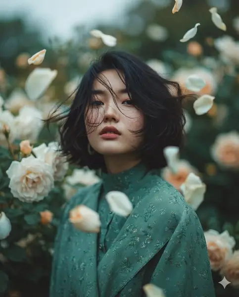 پرتره هنری خیال‌انگیز در فضای طبیعی