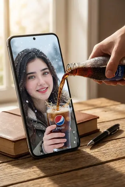 ساخت تصویر سوررئال با توهم عبور از صفحه‌نمایش